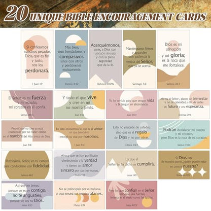 Motiskyy 200 Pcs Spanish Prayer Cards Christian Gifts, Boho - style: Boho