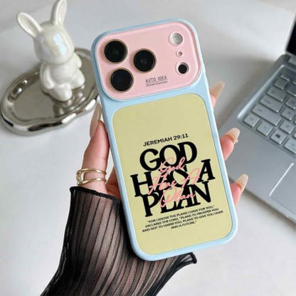 Y2K God Has A Plan Jeremiah 29:11 Phone Case for iPhone 13, Blue - color: Bluepinkyellow, size: iPhone 13