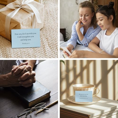Bible Verse Cards, 60 Scripture Cards with Bible Verses - color: Light Blue