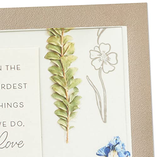 Hallmark Sympathy Card, Love Sees Us Through, Single With Envelope - color: Love Sees Us Through
