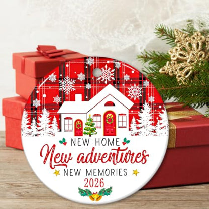 New Home Ornament 2026, House Warming Gifts New Home Christmas Ornament, Housewarming Gift for Homeowners, Couple, Women, First House Apartment Gift Ideas - color: New Home
