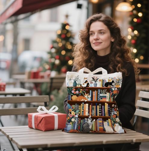 Book Canvas Bag, Read Tote Bag, Inspirational Canvas Bag. - color: White Read Inspirational-07