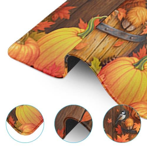 Britimes Large Mouse Pad, Mouse Pad, 31.5 x 15.7 Inch, Highland Cow Autumn - color: Highland Cow