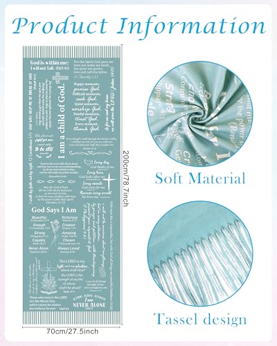 Bozidol Prayer Shawls and Wraps for Women - color: Mist Teal