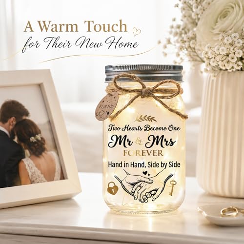 SOLMAY Wedding Gifts for Couples 2026, Mason Star Jar - color: Mason Wedding