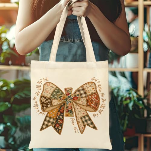 Christian Gifts for Women, Canvas Tote Bag, Faith Gifts for Women Girl Sister Inspirational Religious Gift Birthday - color: Christian 915