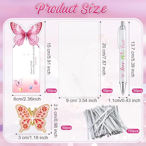 Motiskyy 50 Set Breast Cancer Awareness Gifts Bulk for Women