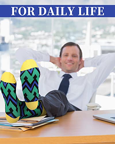 Vabean 36 Funny Men's Socks - color: Geometric Pattern