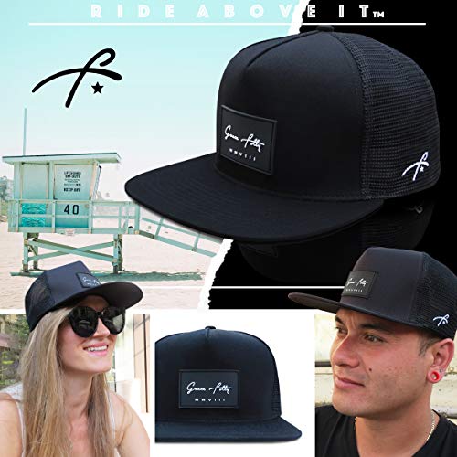 Grace Folly Trucker Hat for Men & Women. Snapback Mesh Caps - color: Black
