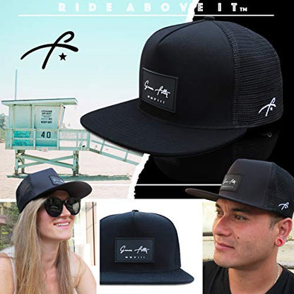Grace Folly Trucker Hat for Men & Women. Snapback Mesh Caps - color: Black