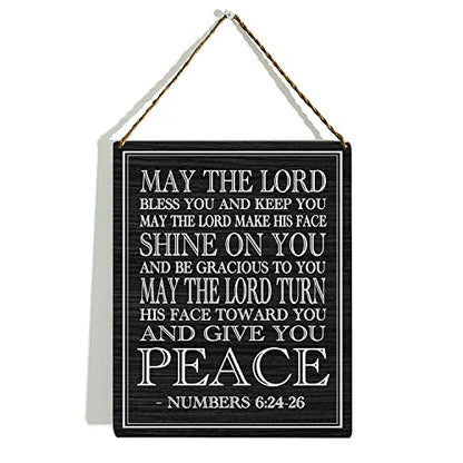 KongMoTree Numbers 6:24-26, May the Lord Bless You and Keep You, Scripture Art, Bible Verse, Bible Verse Wall Art, Bible Verse Sign, 8x10 Inch(GMS618) - color: Numbers 6:24-26 - 3