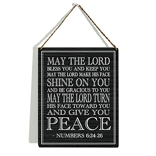 KongMoTree Numbers 6:24-26, May the Lord Bless You and Keep You, Scripture Art, Bible Verse, Bible Verse Wall Art, Bible Verse Sign, 8x10 Inch(GMS618) - color: Numbers 6:24-26 - 3