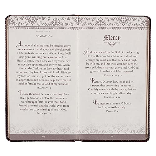 Prayers from the King James Version - Brown Faux Leather Gift Book