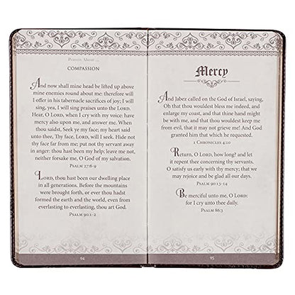 Prayers from the King James Version - Brown Faux Leather Gift Book