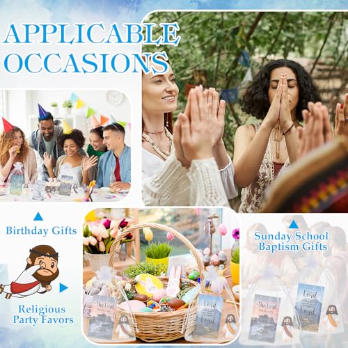 Bememo 25 Pcs Mini Jesus Figurines Easter Toys, Lovely Style, Ten Colour - color: Ten Colour