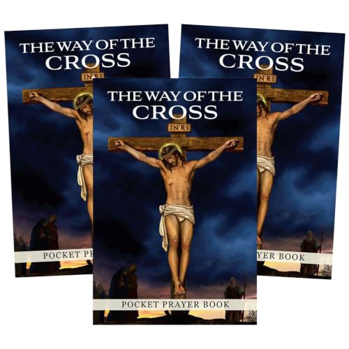 The Way of the Cross Pocket Prayer Books, Catholic Devotional, Pack of 3