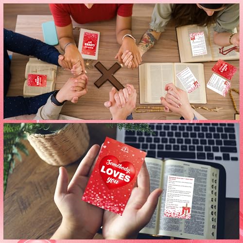 Gospel Tracts for Evangelism, Christian Bible Tract Cards for Outreach - color: Somebody Loves You