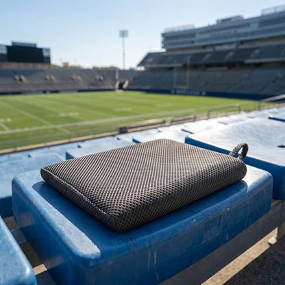 Anycosy Stadium Seat Cushion,Portable and Extra Thick Bleacher Seats Cushion for Any Outdoor Events (2 Pack-Gray)