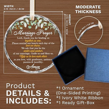 ZAGKOO Marriage Prayer Christian Wedding Gifts for Couple 2026 - color: Marriage Prayer