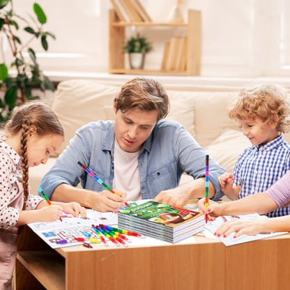 BenLouis 24 Football Mini Coloring Books with 24 Crayons for Kids Bulk - style: Football