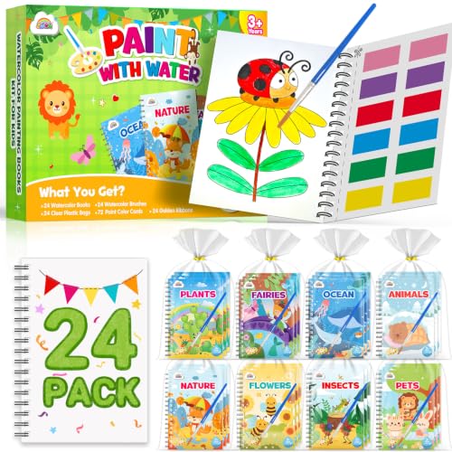 ZMLM 24 Pack Nature Coloring Books - Birthday Party Favors for Kids 4-8 - style: Nature