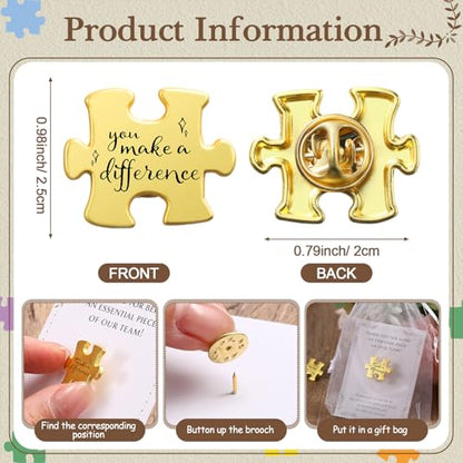 Housekeeping Appreciation Gifts Puzzle Lapel Pin - style: Difference