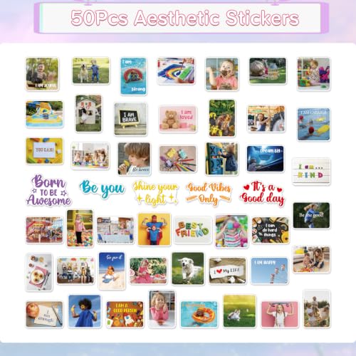 Kids Vision Board Stickers Supplies Positive Motivational Decals - color: Kids Positive
