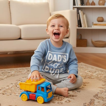 Kupretty Baby Boy Clothes Dad's Little Dude Sweatshirt Pants Set - color: Grey, size: 3-6 Months