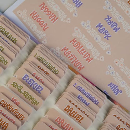 DiverseBee Laminated Bible Tabs for Kids, Teens and Women (Groovy) - color: Groovy