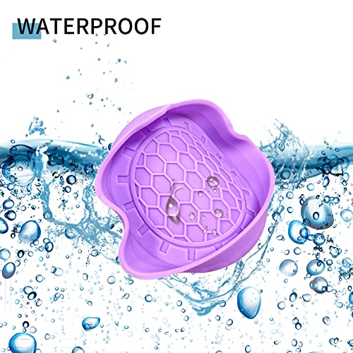 Amooca 2-Pack Spill-Proof Cup Coasters Non-Slip Car Cup Holder Inserts - color: Purple, size: 2 pack