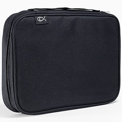 Divinity Boutique, Canvas Bible Case - Black Bible Cover for Men and Women - for Compact, X-Large and XX-Large Books - size: Extra-Large