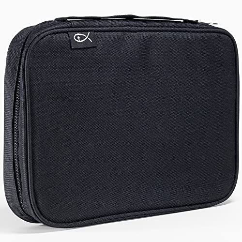 Divinity Boutique, Canvas Bible Case - Black Bible Cover for Men and Women - for Compact, X-Large and XX-Large Books - size: Extra-Large