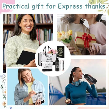 Shinylin 7 Pcs Christian Gifts for Women, Psalm Bible Verse Set,Black - color: Black