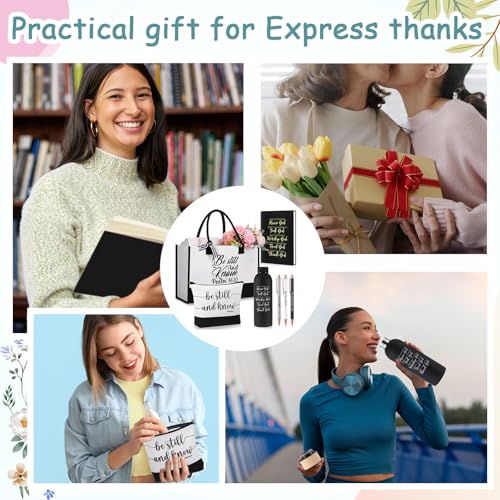 Shinylin 7 Pcs Christian Gifts for Women, Psalm Bible Verse Set,Black - color: Black