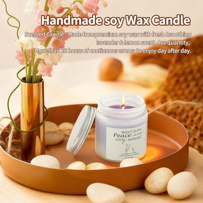 RainVibe Christian Birthday Gift Set for Women - Ceramic Mug, Bible Verse Jar, Scented Candle, Sunflower & Greeting Card - Religious Birthday Gifts for Mom, Friends, Sisters