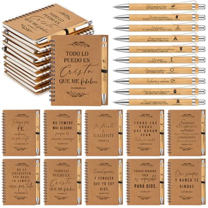 Kosiz 40 Pcs/20 Set Christian Gifts Prayer Journal, Spanish Leaves - style: Spanish Leaves
