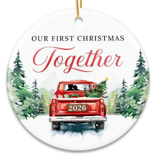 ZAGKOO First Christmas Ornament 2026, Couples First Christmas Together Gift - color: Together 1