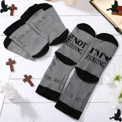 Ramede 6 Pair Pastor Sock for Men Deacon Ordination Gift Us 7-12 - color: Black Gray