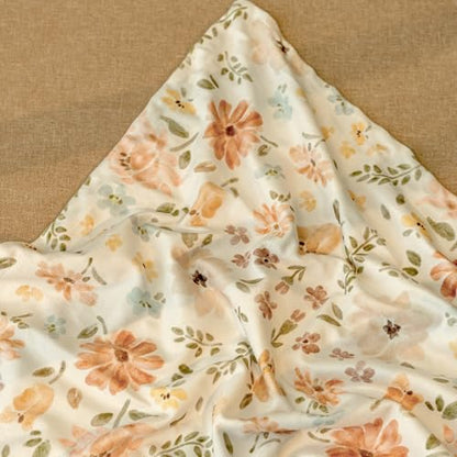 Fleece Baby Blankets for Girls & Boys, Infant Toddler Blanket - color: Pinkish-orange Floral