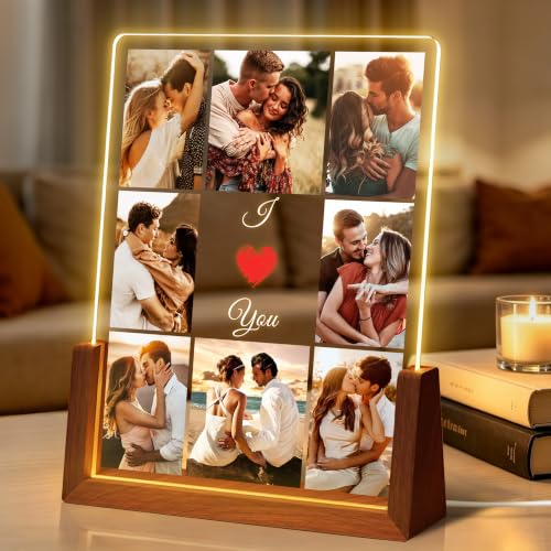 Custom Picture Frames Anniversary Couple Gifts for Girlfriend Women Men - color: S1
