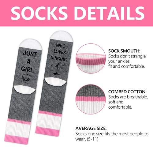 Funny Socks For Girls - color: Singing