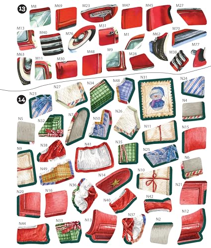Brain Games - Sticker by Number: Christmas (24 Images to Sticker - Watercolor Tree Cover): Includes 2 Foil Sticker Sheets to Complete Each Image!