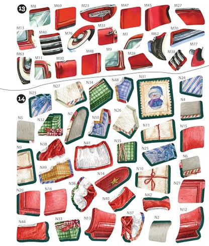 Brain Games - Sticker by Number: Christmas (24 Images to Sticker - Watercolor Tree Cover): Includes 2 Foil Sticker Sheets to Complete Each Image!