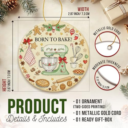 ZAGKOO Baking Ornaments for Christmas Tree - Baking Gifts for Women - color: Baking