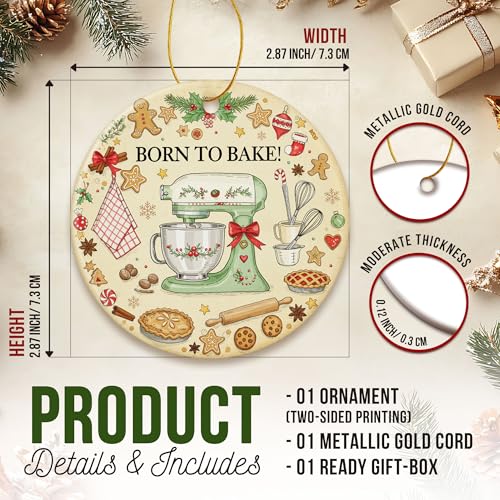 ZAGKOO Baking Ornaments for Christmas Tree - Baking Gifts for Women - color: Baking