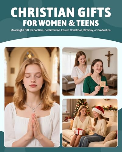 UPROMI You Are Always Loved - Infinity Cross Necklace for Girls & Women