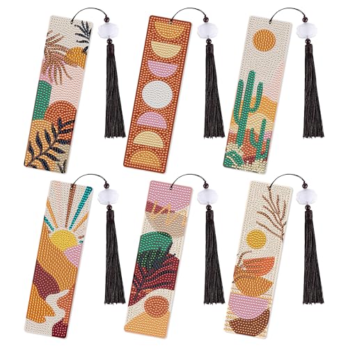 Boho Diamond Art Bookmarks, Diamond Painting Book Marks for Adults - style: Bohemian