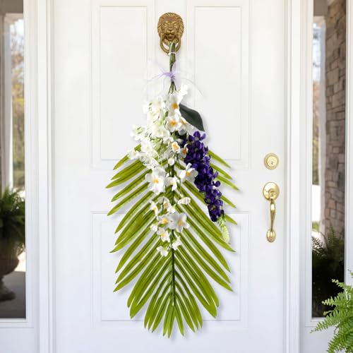 Cinnvoice Palm Sunday Wreath Artificial Front Door Wreath - style: Palm Sunday