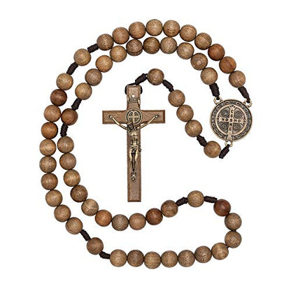 Intercession Wall Display Solid Wood Rosary (St Benedict)