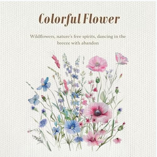 Canvas Tote Bag with Zipper Handles for Women Bridesmaid Birthday Wedding Mother Ladies Shopping Gift Bags - color: Flower-3